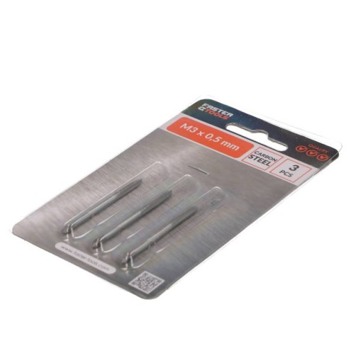 ZÁVIT M3 x 0,5 mm 3 KS ZÁVITOVÉ VIACHRUBNÉ ZÁVITNÍKY