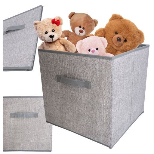 ORGANIZÁTOR ŠATNÍKA na prikrývky, textilný botník 31x31x31cm s rúčkou