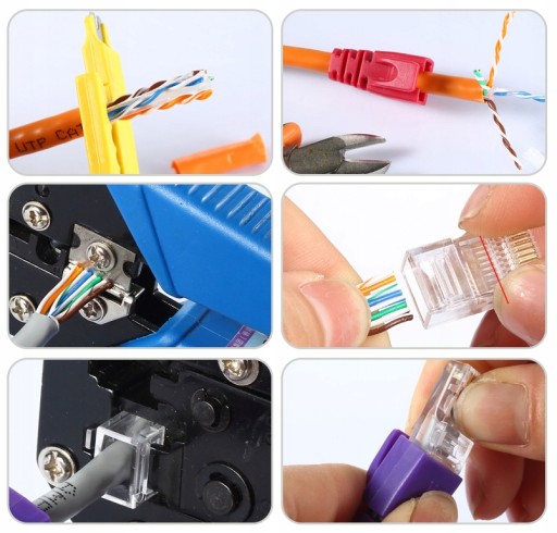 50 x INTERNETOVÁ ZÁSTRČKA RJ45 8P8C ZLAT