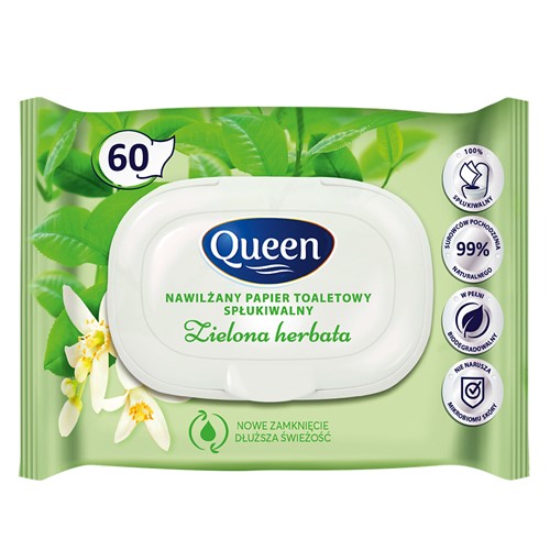 Queen zvlhčený voňavý toaletný papier 60 ks.