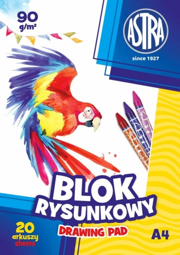 BLOK NA KRESLENIE BIELY 90g formát A4 ASTRA
