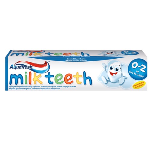 Zubná pasta Aquafresh pre deti 0-2 mliečne zúbky