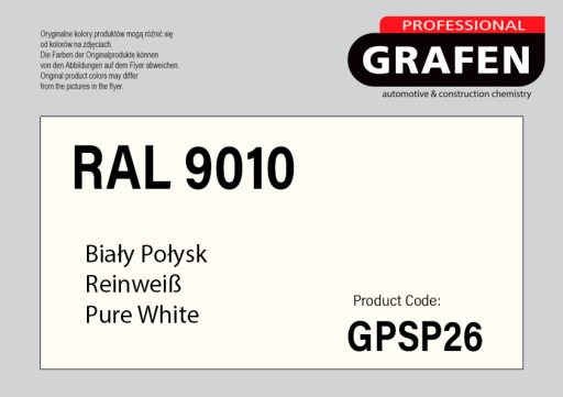 AKRYLOVÝ LAK V SPREJ BIELE LESK RAL9010