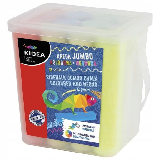 FAREBNÁ JUMBO ROAD CHALK 12 ks