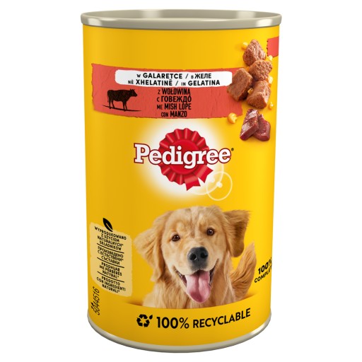 PEDIGREE Hovädzie mäso v želé mokrom krmive 400g