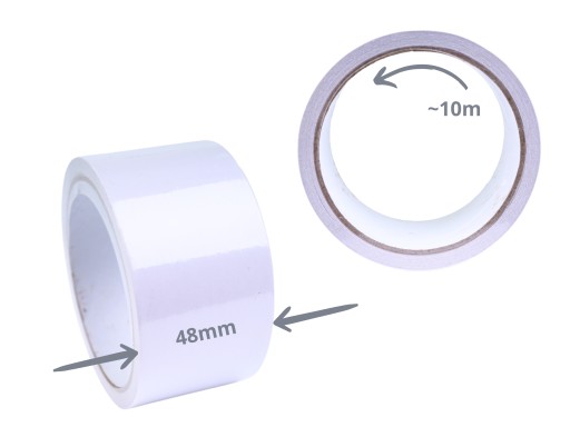OBOJSTRANNÁ LEPIACE PÁSKA 48mm KINZO TRANSPARENT