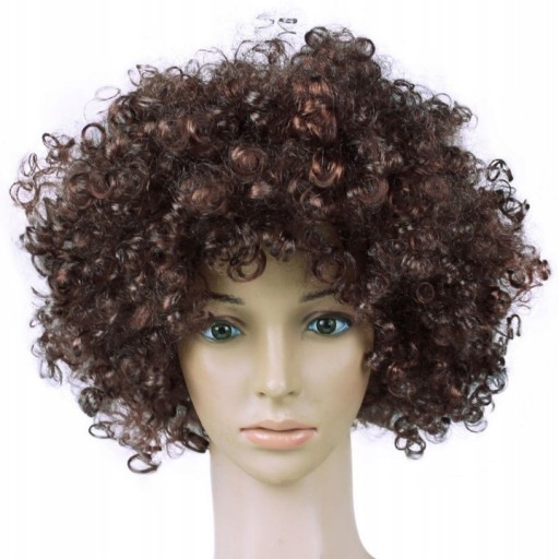 HIT AFRO parochňa parochne KARNEVALOVÝ PLES HNEDÁ