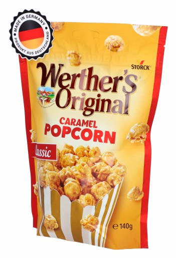 Werther's Original, karamelový popcorn, pripravený na konzumáciu 140 g