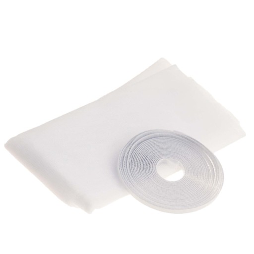 SIEŤKA PROTI KOMÁROM NA OKENNÝ HMYZ 150x130 + BIELY SUCHÝ zips PROTI KOMÁROM A MUCHÁM