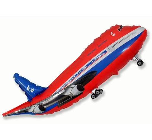 LIETADLO fóliový balón červený Boeing 60 cm
