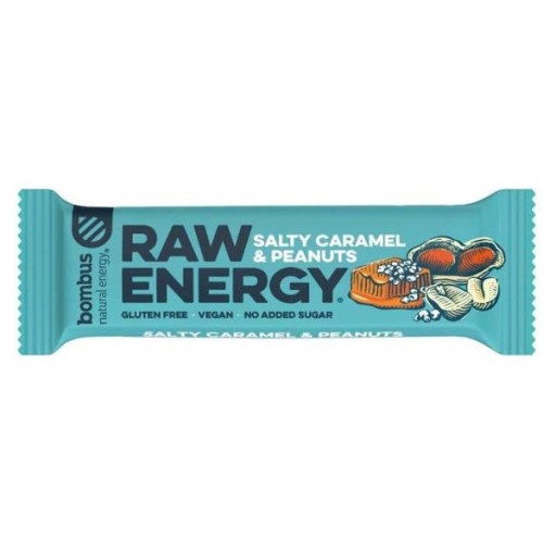RAW ENERGY tyčinka slaný karamel arašidy bezlepková 50g