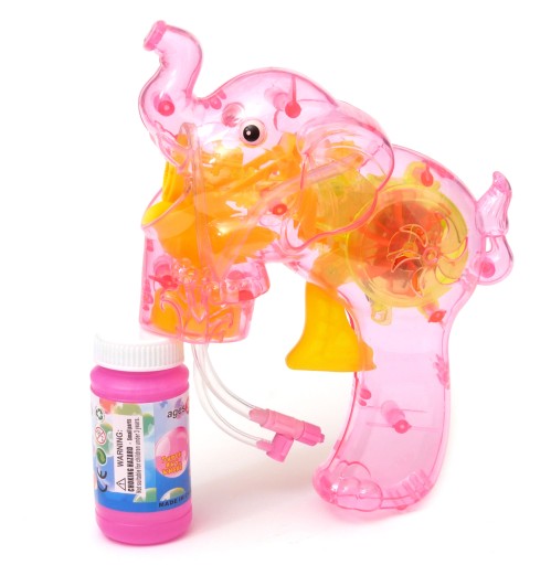MYDLOVÁ BUBBLE GUN, rotujúce svetlo, slon