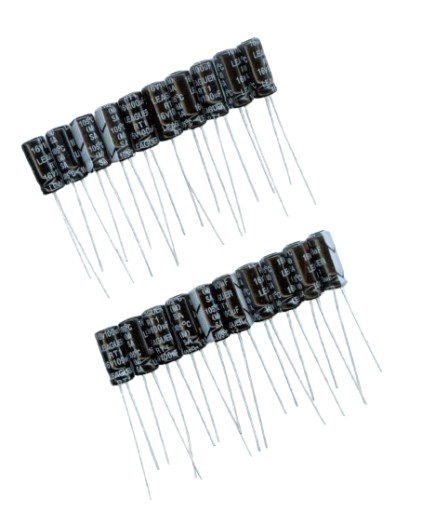 100uF 16V 100 µF 16V LEAGUER (20 KS) ELEKTROLYTICKÝ KONDENZÁTOR