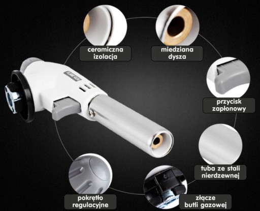 PLYNOVÝ HORÁK LUTLAMP PRE NÁPLNE PIEZO AUTO 1300