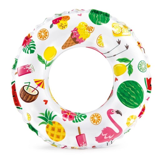 Nafukovací kruh na plávanie 61 cm pre deti - INTEX