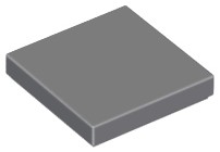 LEGO TILE 3068b DLAŽDICA 2x2 tmavosivá NOVINKA (1g)