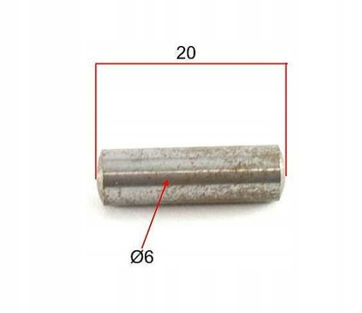 Upevňovací čap kľukovej skrine Simson S51 SR50 6x20