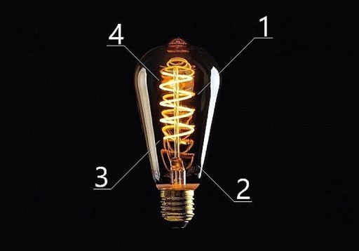 Kanlux LED ozdobná žiarovka s veľkým závitom E27 4W=25W Super teplá