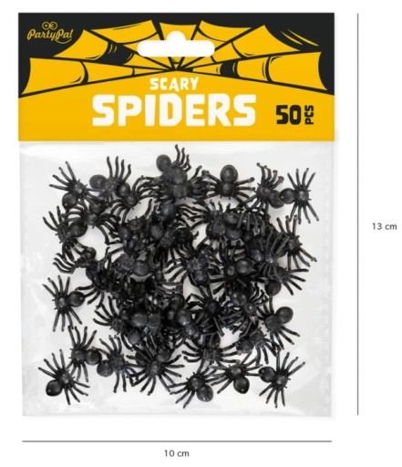 Ozdoby Halloween Spiders 50 ks.