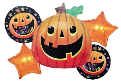 Sada fóliových balónov Halloween Pumpkin 5 ks