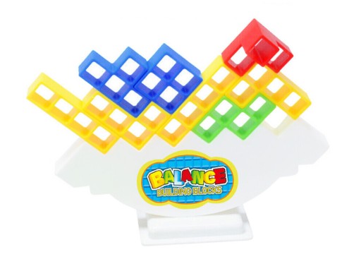 Náučná hra Tehly PUZZLE Tetris 3D Tower 16 tehál Tetra Tower