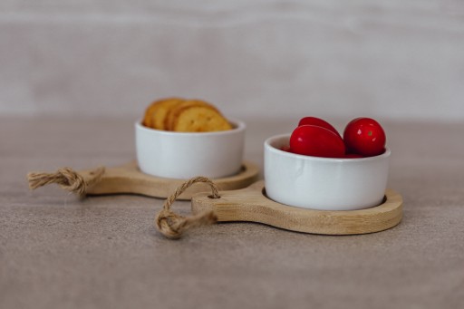 Sada 2 misiek na servírovanie občerstvenia