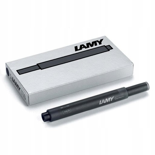 Čierne kazety Lamy T10, balenie po 5 ks