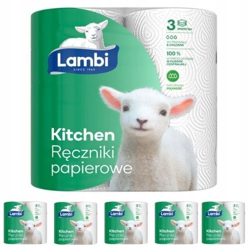 Lambi Kitchen 3-vrstvová kuchynská utierka, 2 rolky