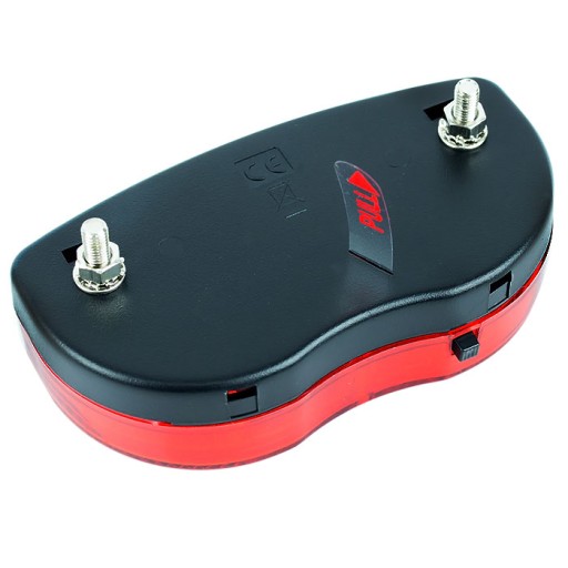 Zadná cyklistická lampa, LED nosič + 2xAAA batérie