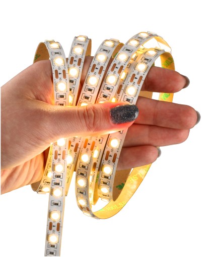 LED pás 14,4W/1m 12V 1M 100CM VÝKONNÝ SMD 5050 Pre osvetlenie nábytku 3 farby
