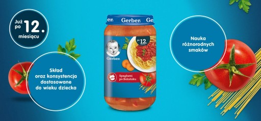 Gerber Obiadek Špagety Bolognese 250g