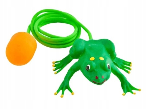 Gumová žabka Tullo Jumping s pumpičkou na žabu