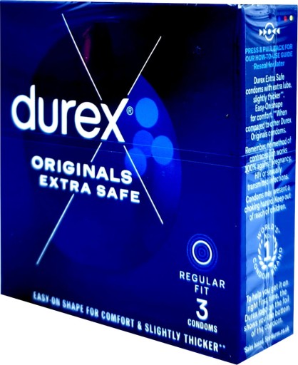 Durex EXTRA SAFE hrubší trezor 3 ks