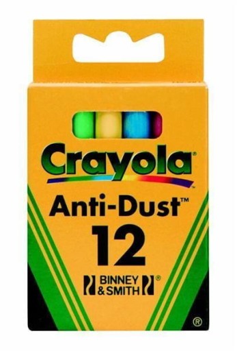 Bezprašná farebná krieda, 12 farieb CRAYOLA