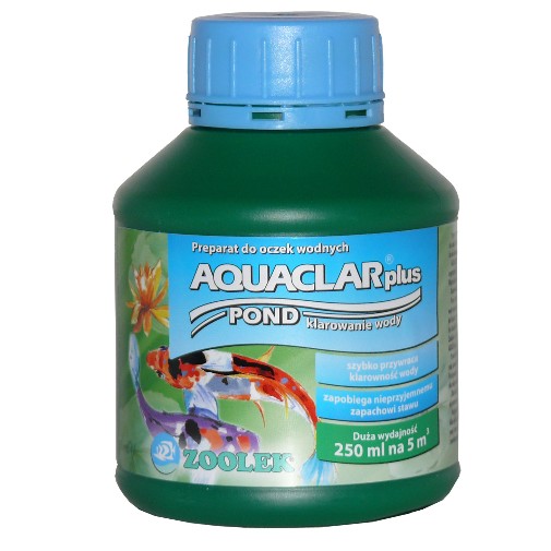 PRÍPRAVA PODLOŽKY číri zakalenú vodu ZOOLEK AQUACLAR POND 250ML