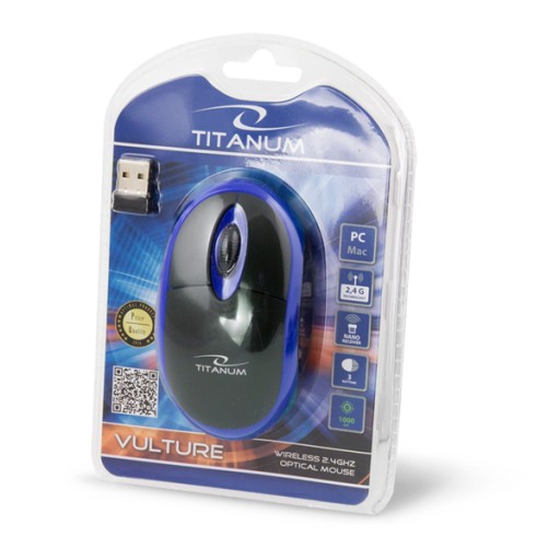 Bezdrôtová USB MYŠ TITANUM VULTURE 2,4 GHz