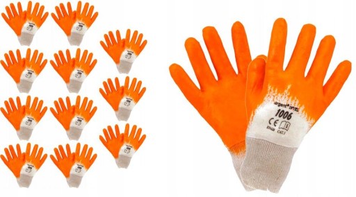Nitrilové ochranné rukavice URGENT 1006 Cotton CE I Construction 10