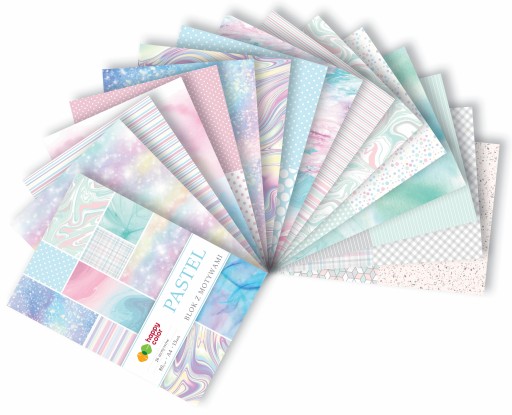 ŠŤASTNÝ FAREBNÝ BLOK S PASTELOVÝMI MOTÍVMI A4 26 MOTÍVOV