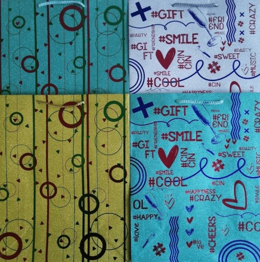 Trblietavá ozdobná taška 32x26x12 FRESH