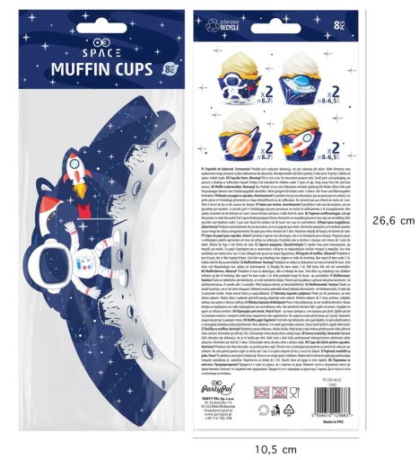 Košíčky na muffiny MUFFINY MUFFINY Vesmírny astronaut