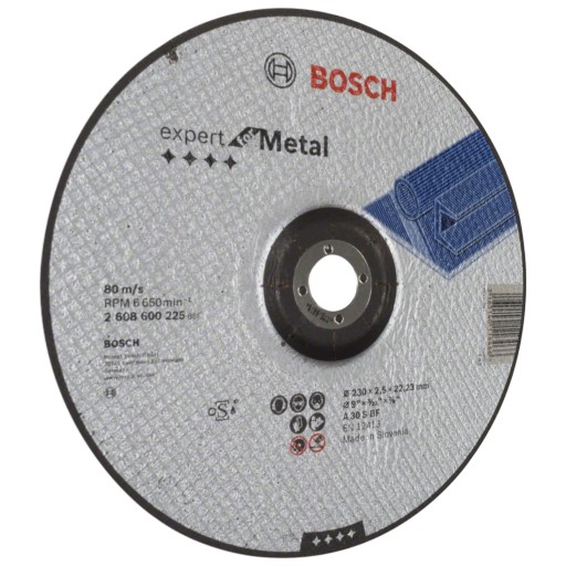 EXPERT BOSCH oceľový rezací kotúč 230x2,5mm