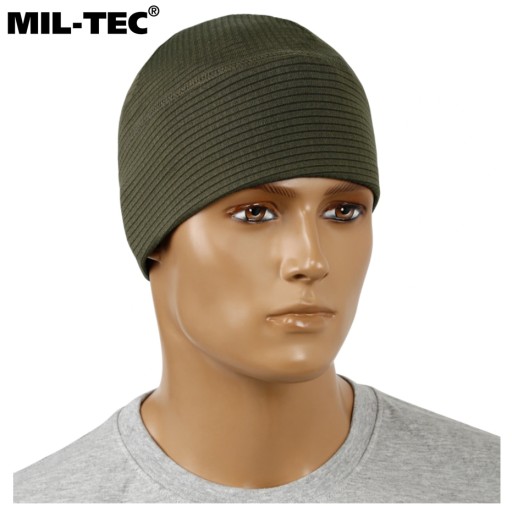 Termoaktívna športová šiltovka MIL-TEC QUICK DRY CAP Priedušná OLIVOVÁ