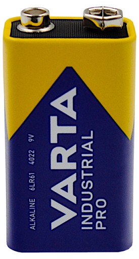 Alkalická batéria VARTA Industrial PRO 9V 6F22