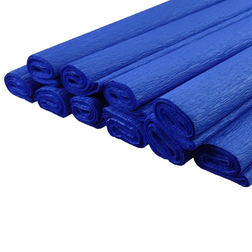 Modrý krčený hodvábny papier 10 ks.