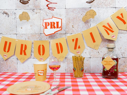 PRL vlajkový banner 500cm 8 ks