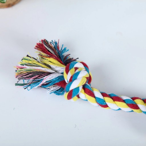 Bavlnené lano, ťahák, hračka pre psa, 18 cm šnúrka