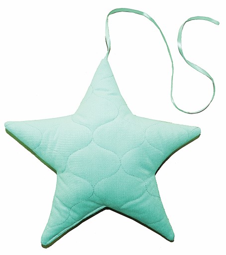 VELVET STAR / prívesok, vankúš 27cm Belbi