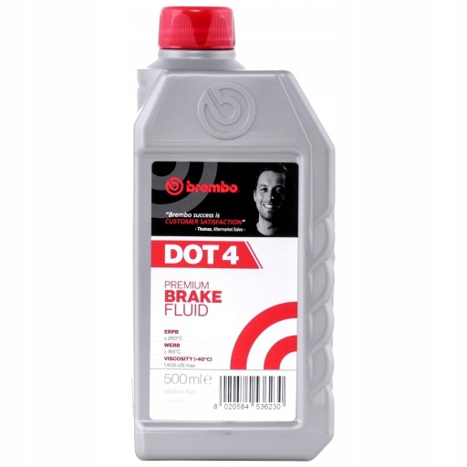 H-CA DOT-4 TEKUTÉ 0,5L BREMBO