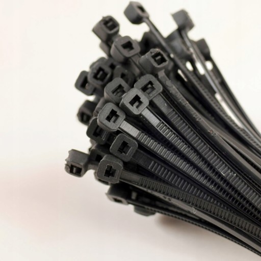 Sťahovacie pásky 100 ks sťahovacie pásky silné čierne 2,5x100 mm