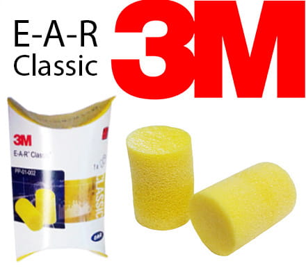 Klasické štuple do uší 3M EAR – ochrana 28 dB – pohodlné